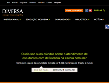 Tablet Screenshot of diversa.org.br